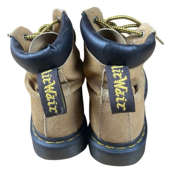 Dr Martens 939 Boots Womens Size 9 Tan Suede Leather 6 Eye Lace Up Ankle Combat main image 2